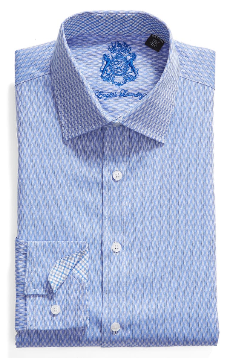 English Laundry Trim Fit Print Dress Shirt, Alternate, color, 