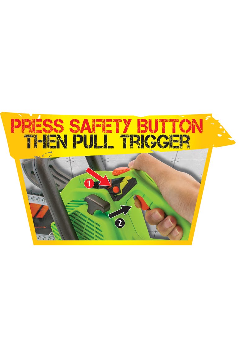 Tuff Tools Clean Cut Chainsaw Kids Sounds & Action Toy, Alternate, color, Multicolored