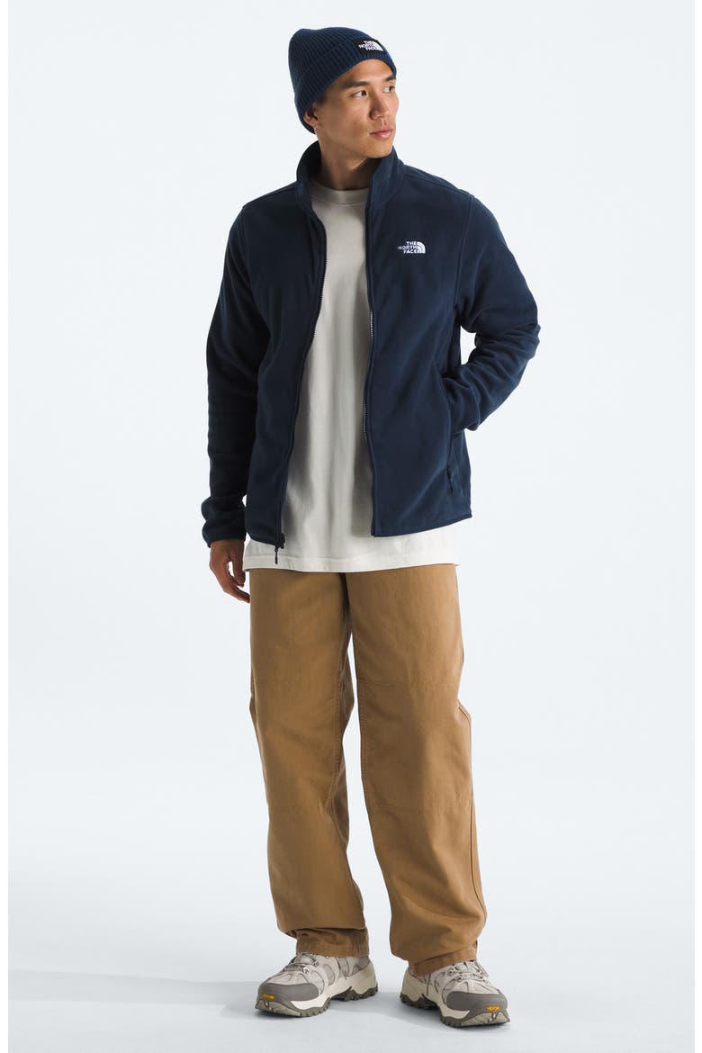 Glacier Fleece Zip Front Jacket, Alternate, color, SUMMIT NAVY