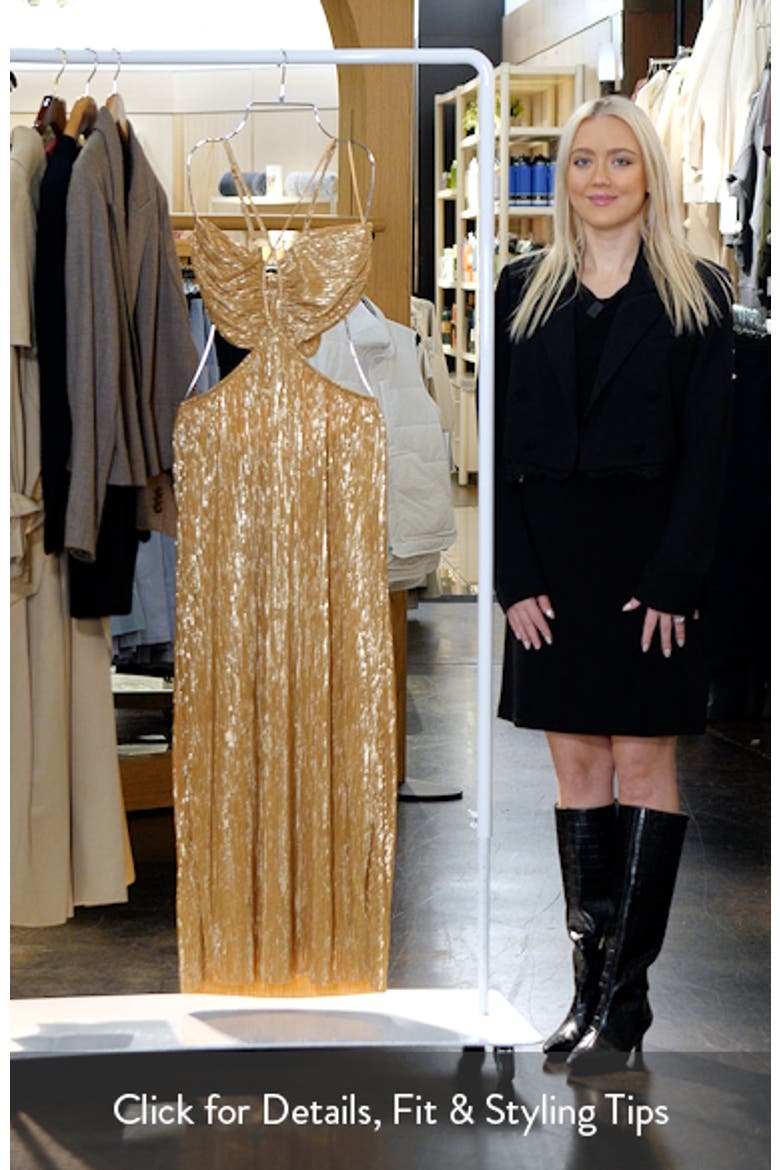 Beyz Plissé Maxi Dress video
