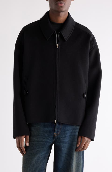 ジャケット・アウター Nordstrom wool blouson jacket BLK S Men's Black Wool Coats | Nordstrom