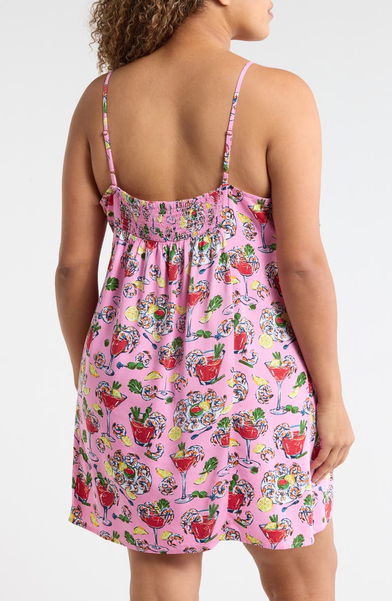 Printfresh Satin Chemise, Alternate, color, Parlor Pink