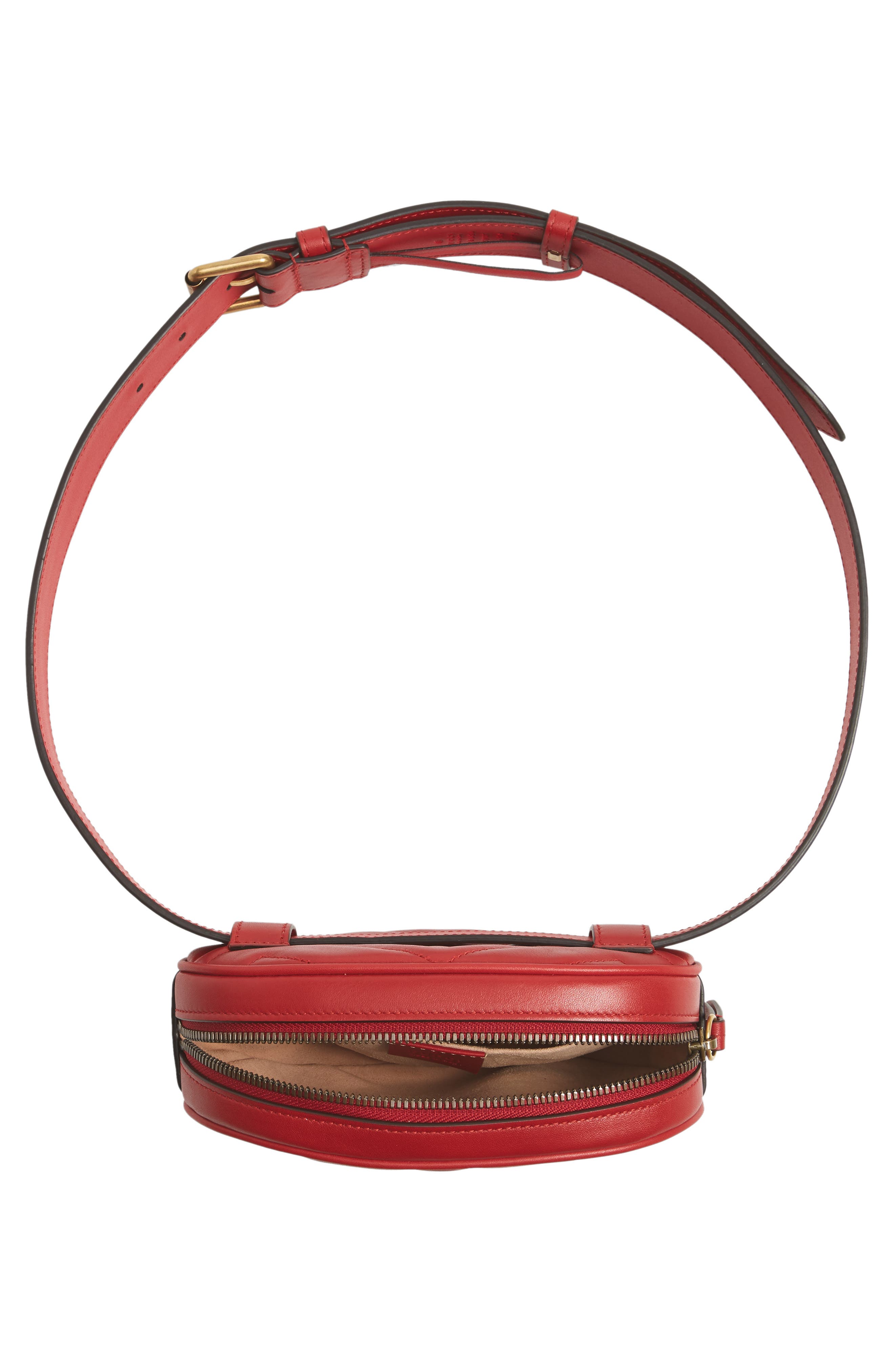 Gucci GG Marmont Matelassé Leather Belt Bag, Alternate, color, 