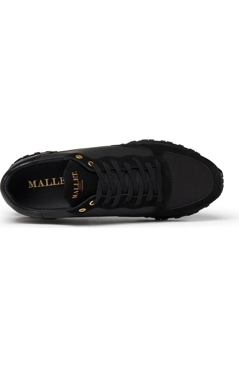 MALLET Popham Luxe Gloss Sneakers, Alternate, color, Black / Gold