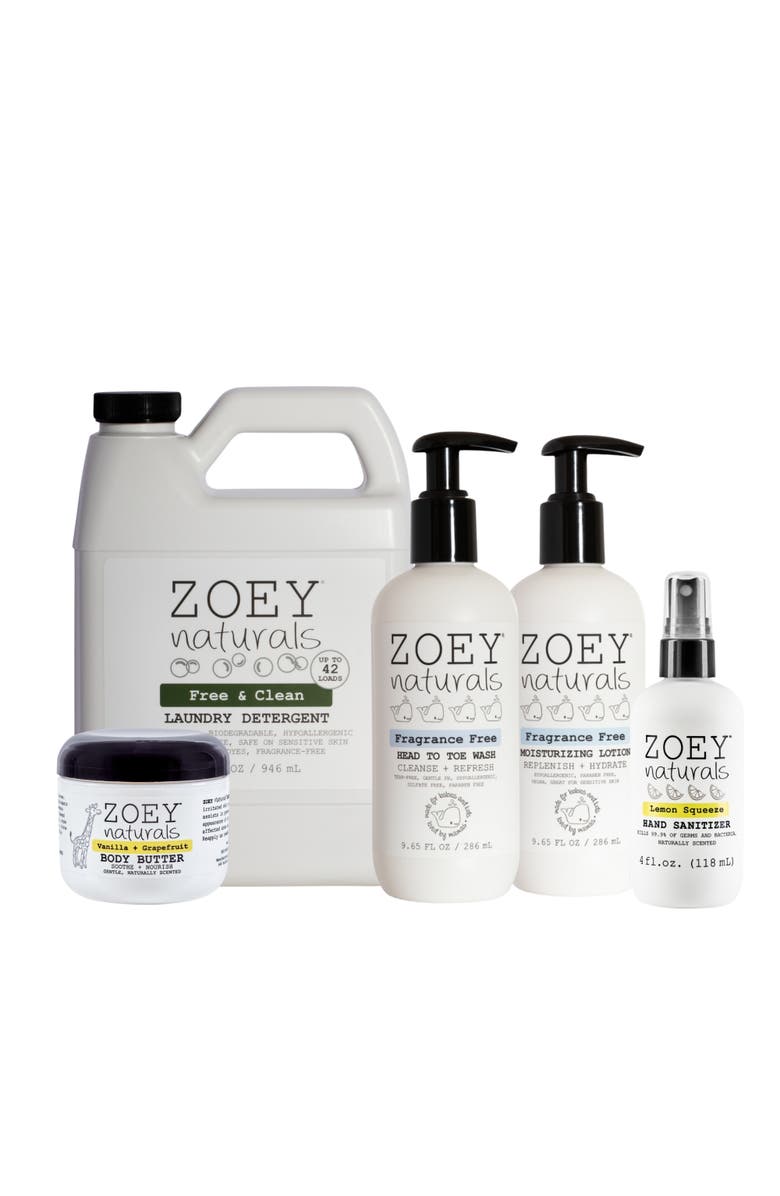 Zoey Naturals Clean and Gentle Essentials Kit, Main, color, NO COLOR