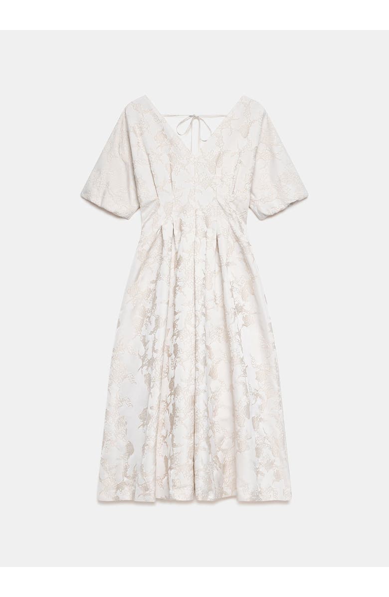 MINT VELVET Jacquard Midi Dress, Alternate, color, Ivory