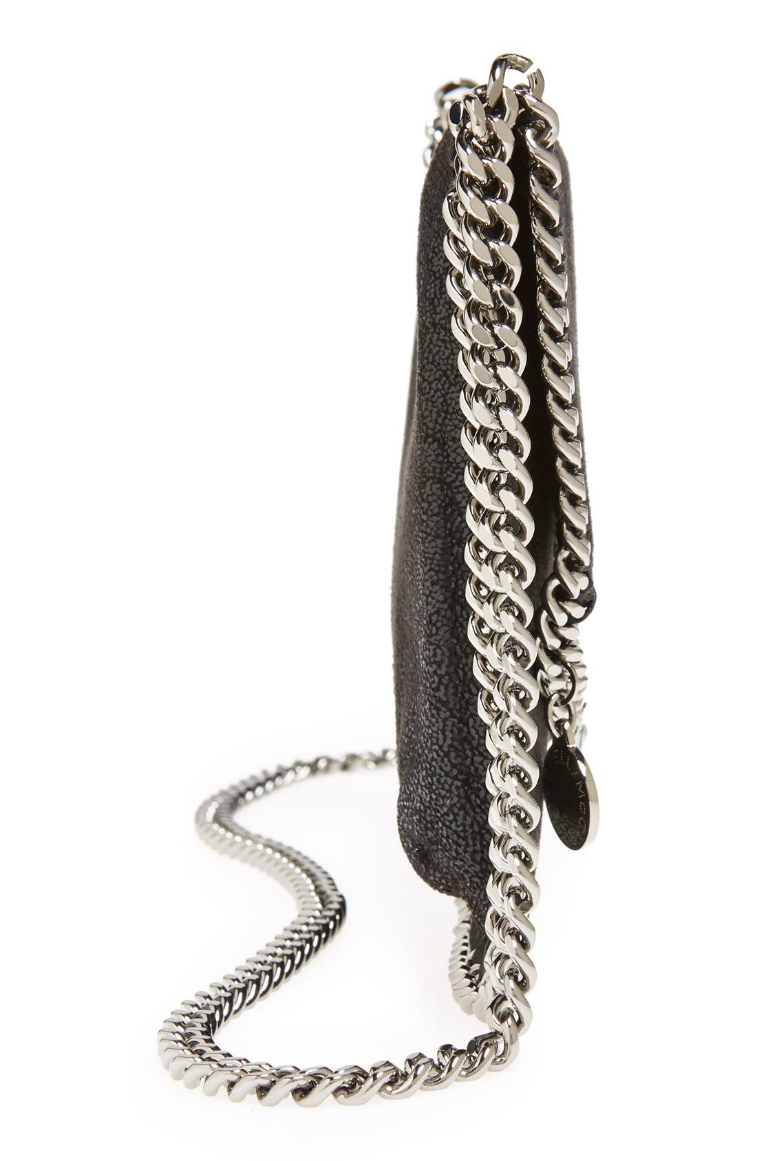 Stella McCartney 'Mini Falabella - Shaggy Deer' Faux Leather Crossbody Bag, Alternate, color, 