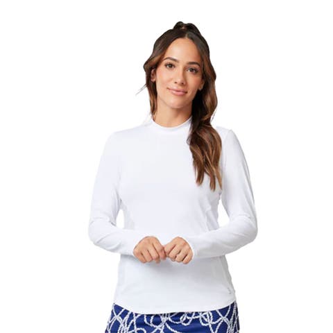 UV Colors Staples Womens Long Sleeve Tennis Shirt