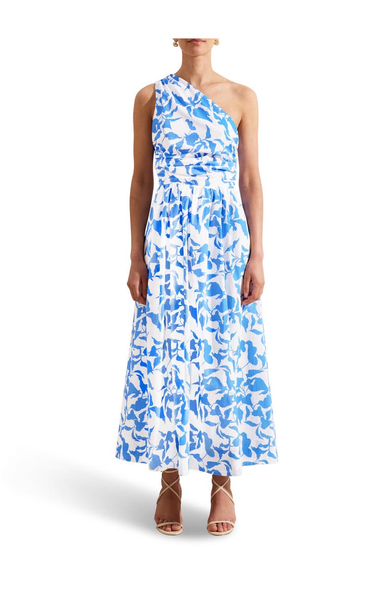 Ro&Zo One Shoulder Maxi Dress, Alternate, color, Blue