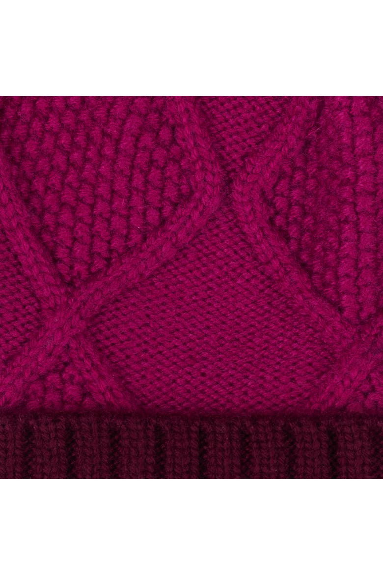 Modernist Block Beanie, Alternate, color, Dahlia