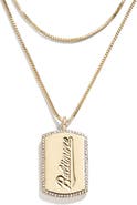 WEAR by Erin Andrews x Baublebar Baltimore Orioles Dog Tag Necklace