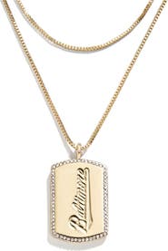 WEAR by Erin Andrews x Baublebar Baltimore Orioles Dog Tag Necklace
