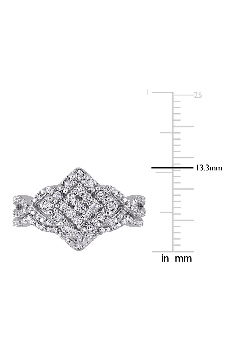 Diamond Engagement Ring Set - 0.27ctw, Alternate, color, SILVER