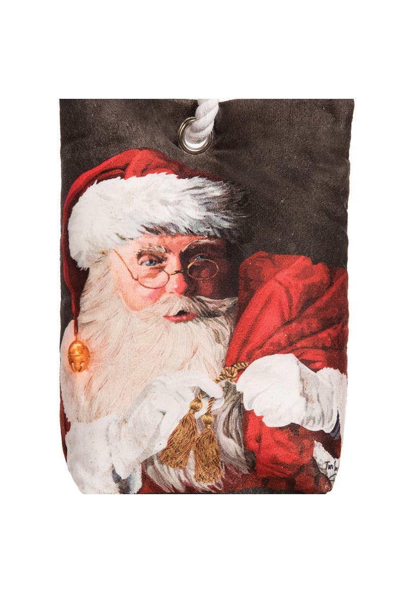 Santa Claus & Toys Light-Up LED Doorstop, Alternate, color, red