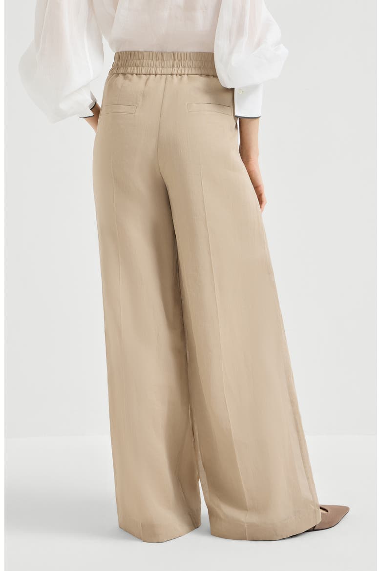 Loose Track trousers, Alternate, color, Beige