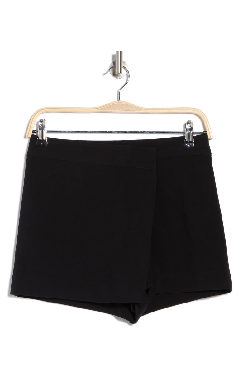 Leith Suiting Mini Skort, Alternate, color, Black