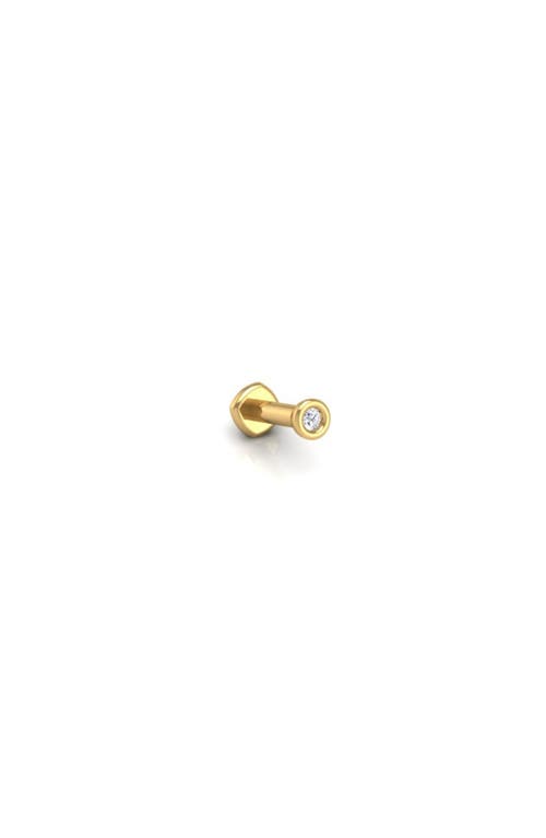Seed2stone The Starlet Flat Back Stud In Gold