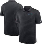 Nike Men's Nike Black Carolina Panthers Sideline Victory Stripe Performance Polo