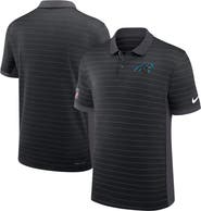 Nike Men's Nike Black Carolina Panthers Sideline Victory Stripe Performance Polo