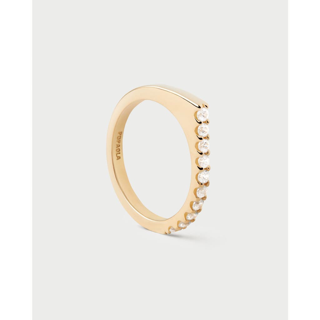 Pdpaola Gloss Ring In Gold