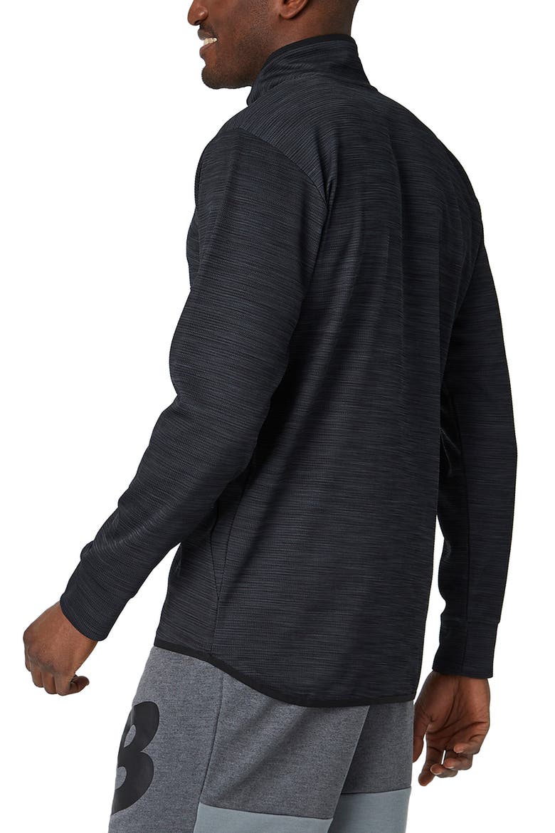 Tenacity Quarter Zip Performance Pullover, Alternate, color, BLACK HEATHER