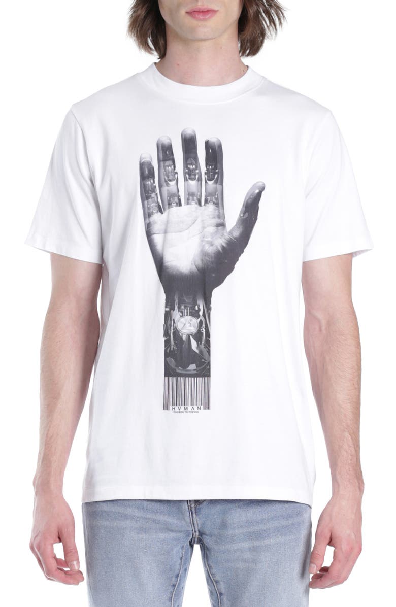 HVMAN Triangle Hand Cotton Graphic Tee, Main, color,