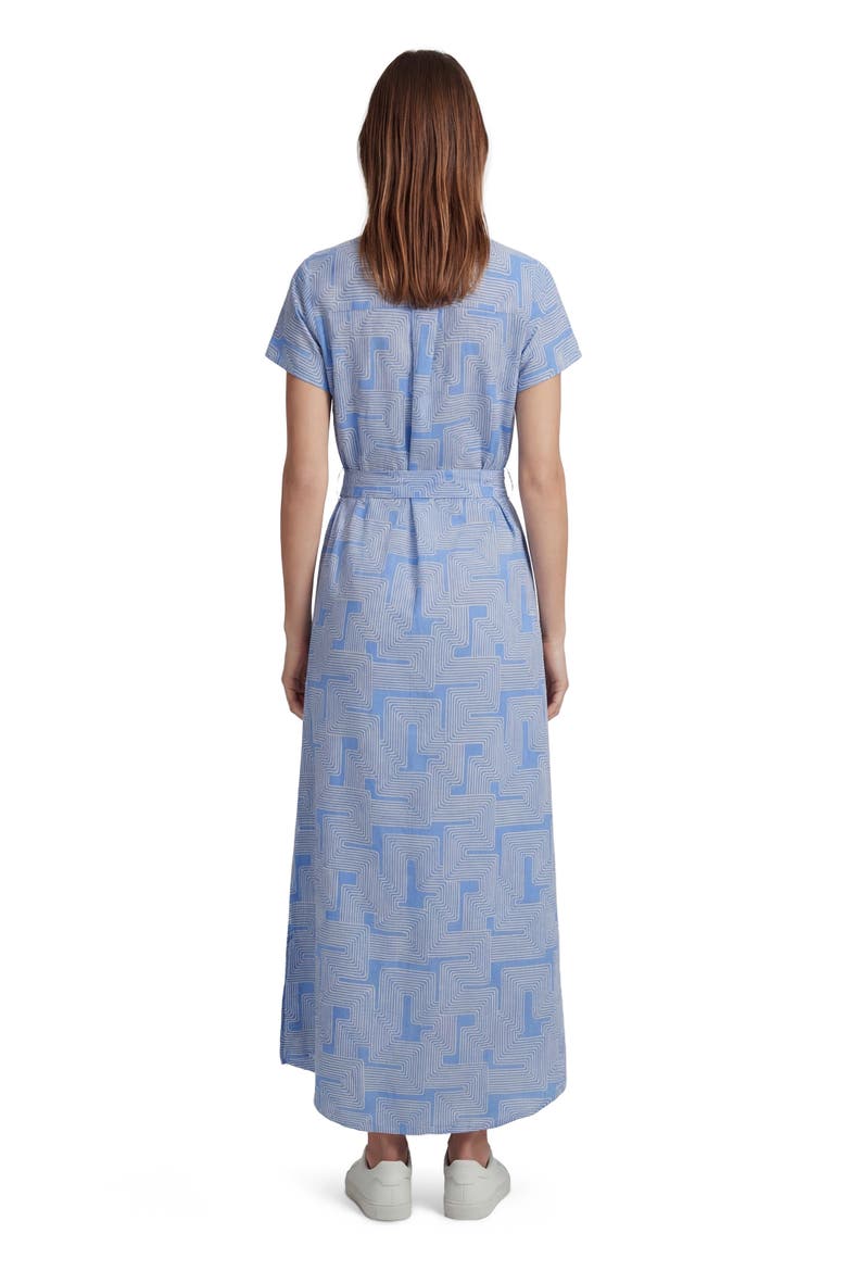 Inter Twine Womens Linen Shirt Dress, Alternate, color, INTER TWINE BLUE