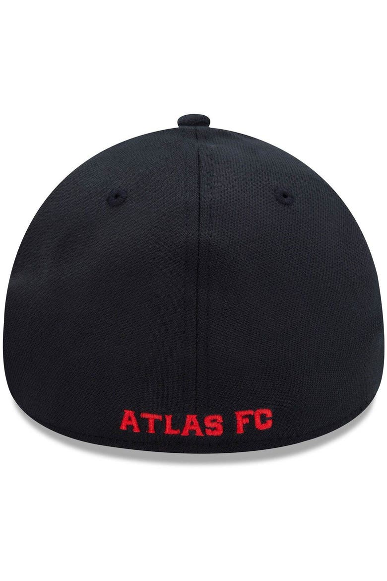 Men's New Era Black Club Atlas International Club Basic 39THIRTY Flex Hat, Alternate, color, Black