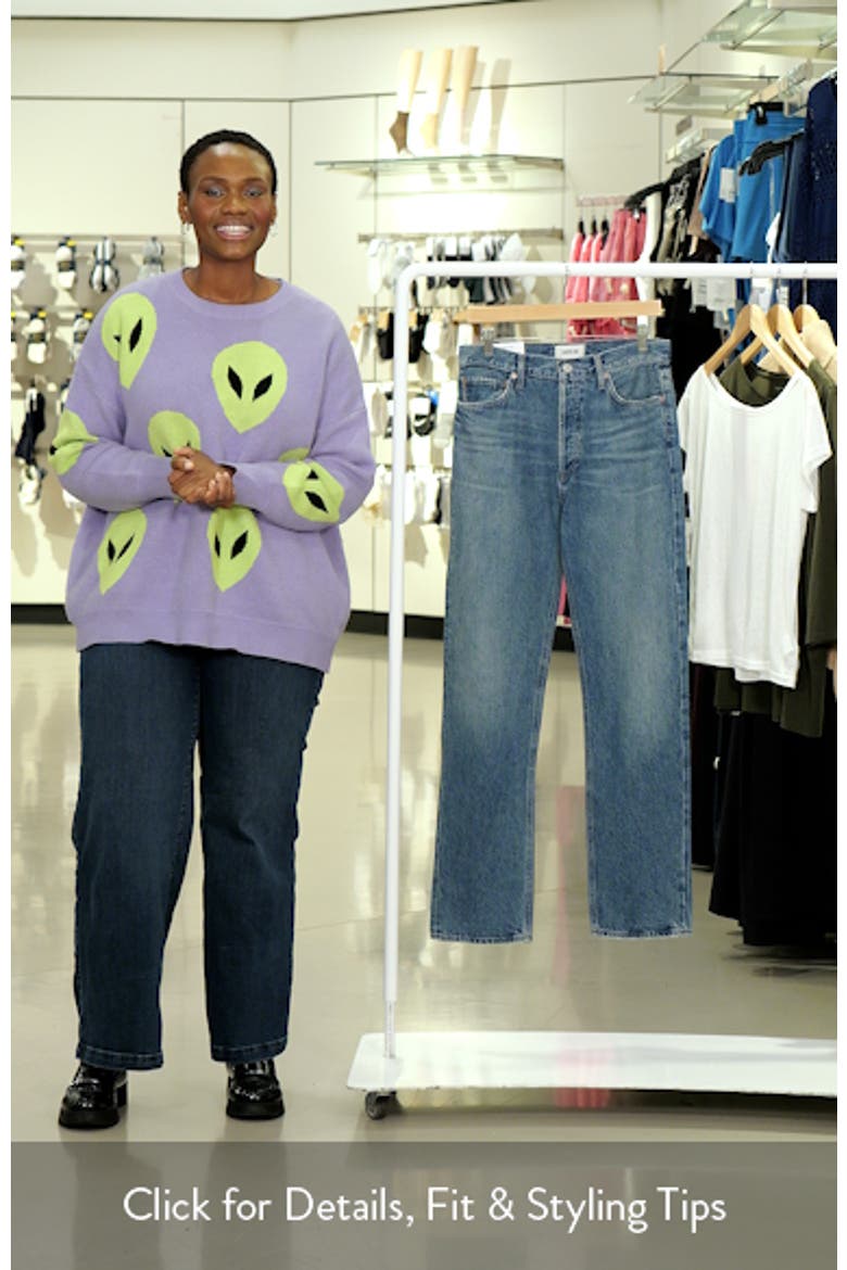 '90s Pinch Waist High Waist Straight Leg Jeans video