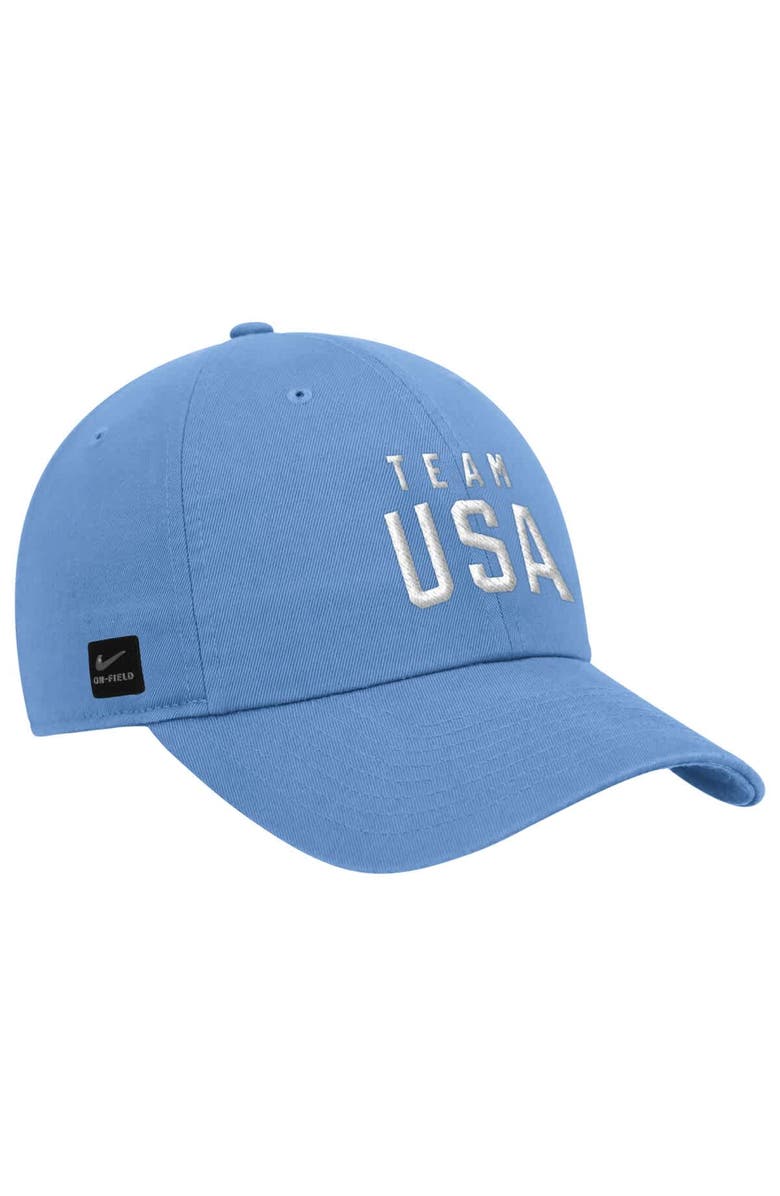 Nike Men's Nike Light Blue Team USA Club Adjustable Hat, Alternate, color,