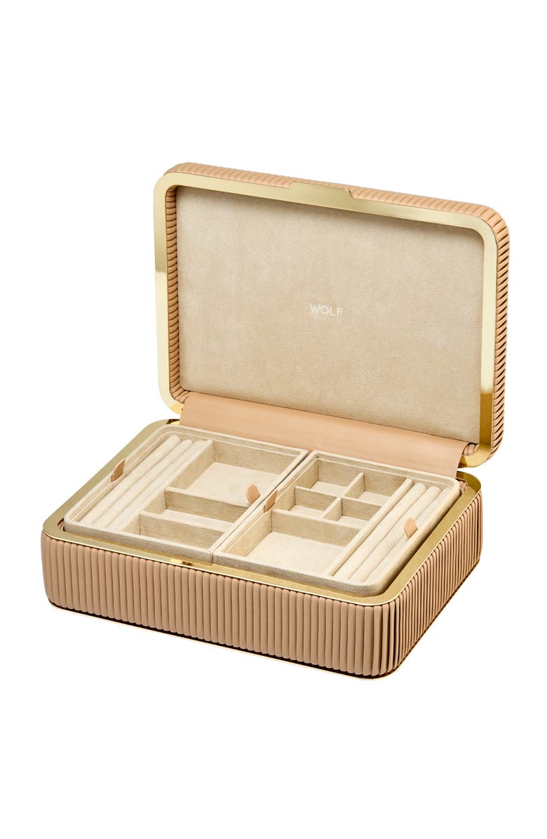 WOLF Bella Medium Jewelry Box, Alternate, color, Mocha