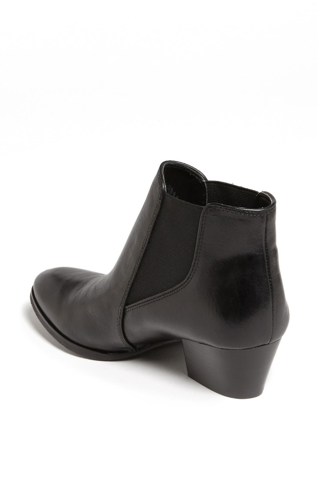 'Quinne' Boot, Alternate, color, BLACK LEATHER