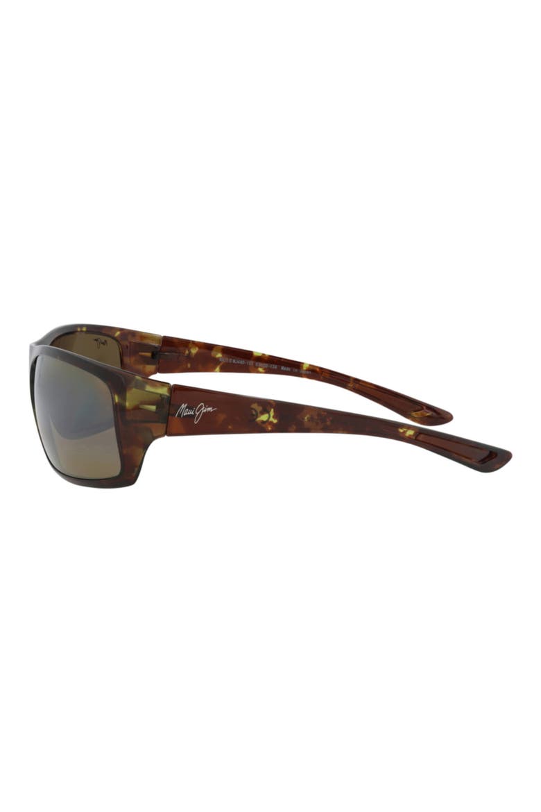 67mm Wrap Polarized Sunglasses, Alternate, color, TORTOISE TORTOISE BRONZE