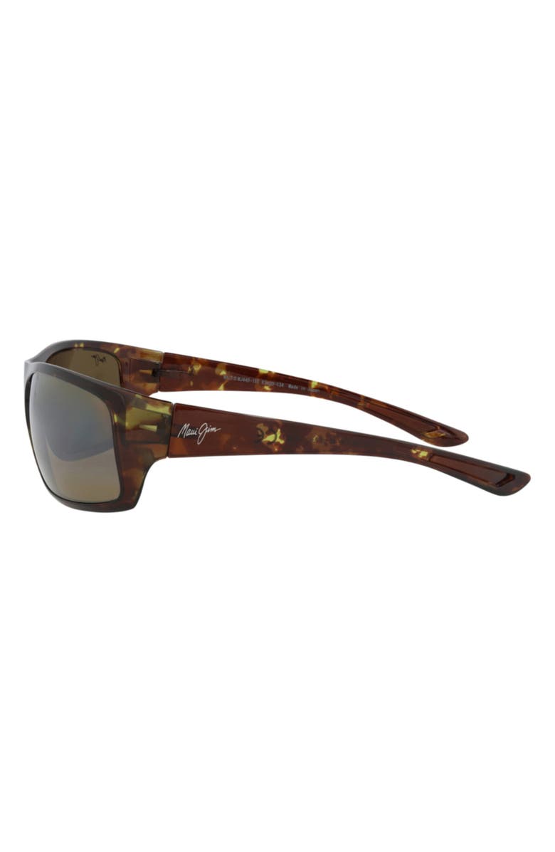 Maui Jim 67mm Wrap Polarized Sunglasses, Alternate, color, Tortoise Tortoise Bronze