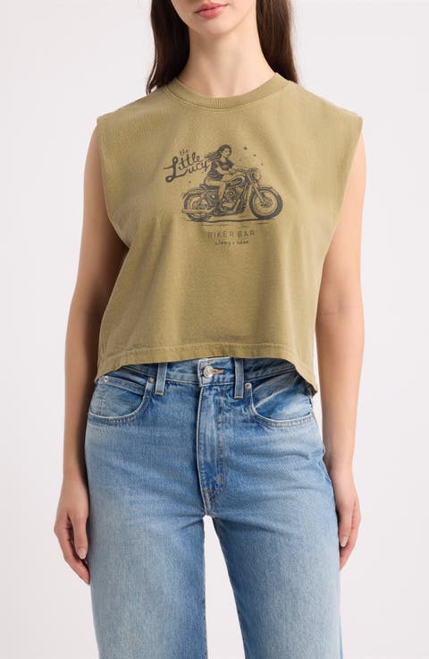 Little Lucy Biker Bar Muscle Tank