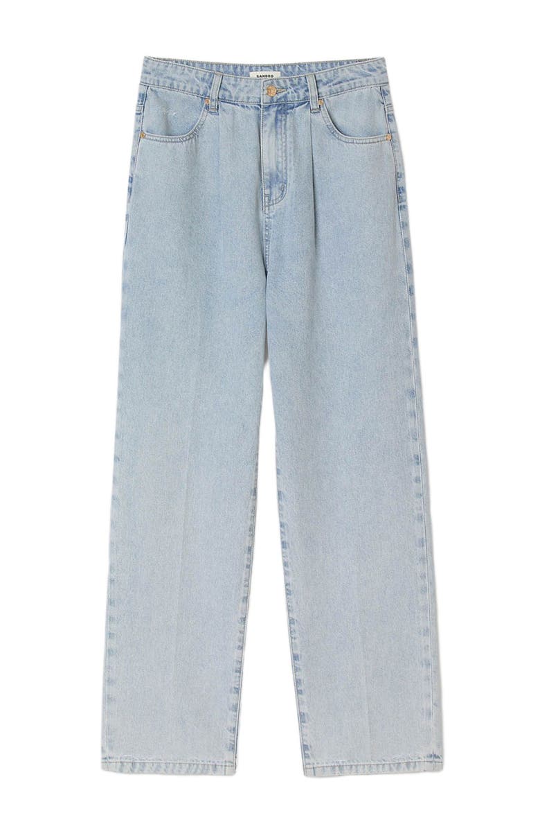 SANDRO Straight-leg jeans, Alternate, color, Blue