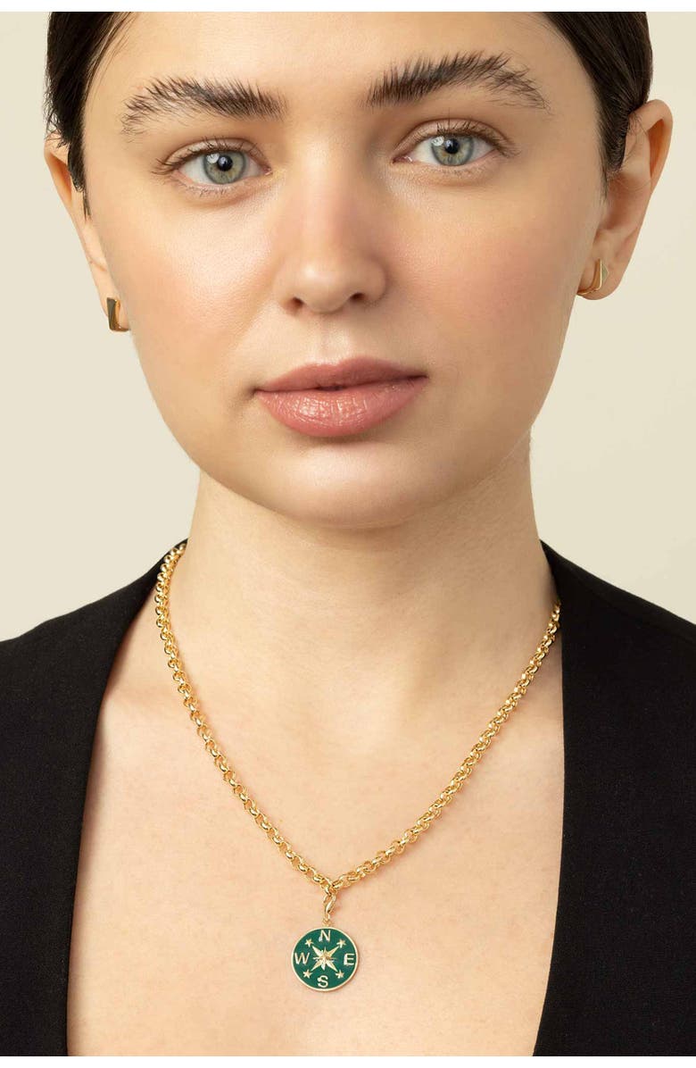 Oradina 14K Gold Rimini Rolo Chain Necklace, Alternate, color, Yellow Gold