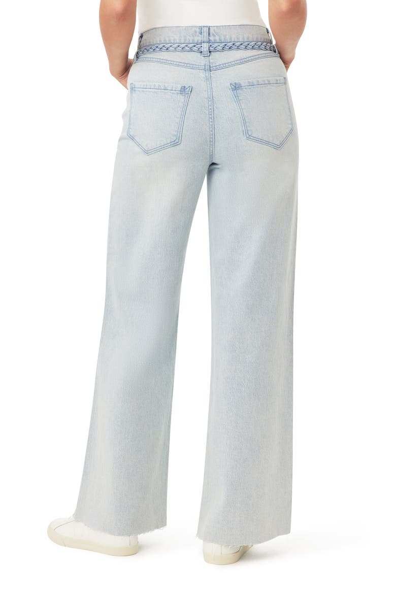 Carla Belted Wide Leg Jeans, Alternate, color, PERTH