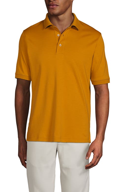 LANDS' END LANDS' END SHORT SLEEVE COTTON SUPIMA POLO SHIRT 