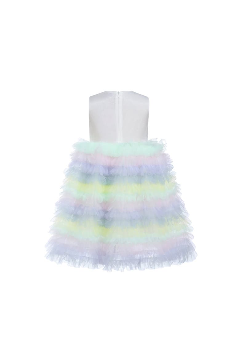 Ruffle Tiered Pom Dress, Alternate, color, Purple