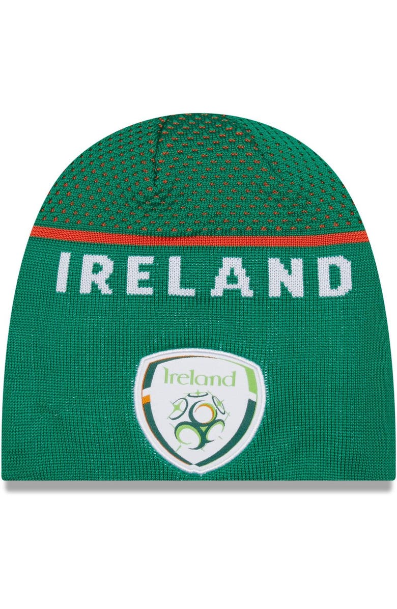 New Era Men's New Era Green Ireland National Team Engineered Skull Knit Beanie, Main, color,