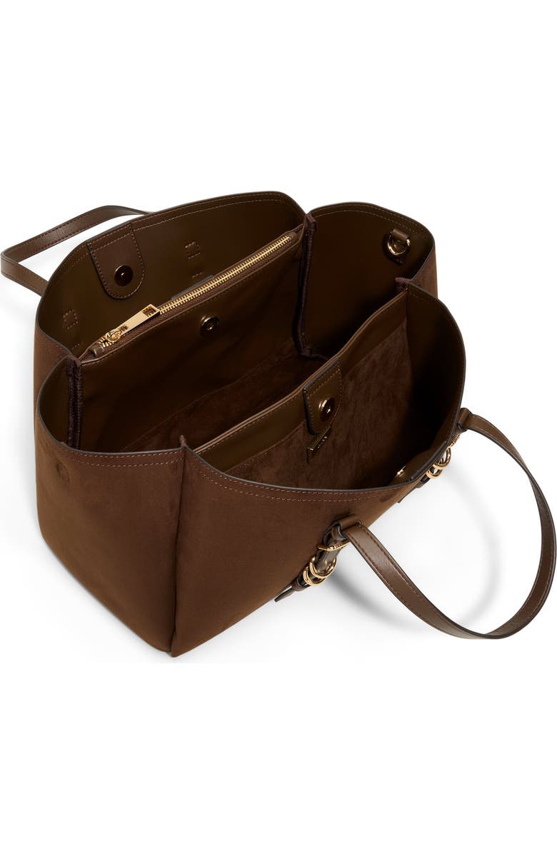 ALDO Meleahh Faux Leather Tote, Alternate, color, Brown
