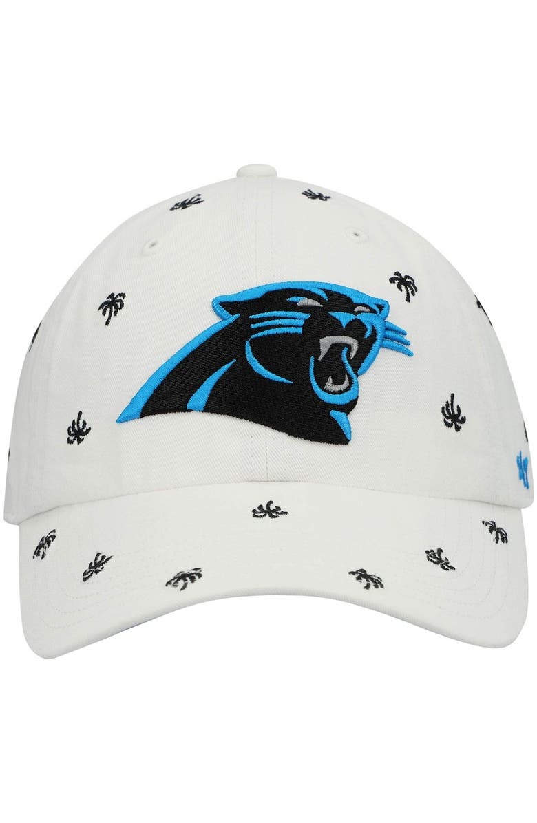 '47 Women's '47 White Carolina Panthers Team Confetti Clean Up Adjustable Hat, Alternate, color, 