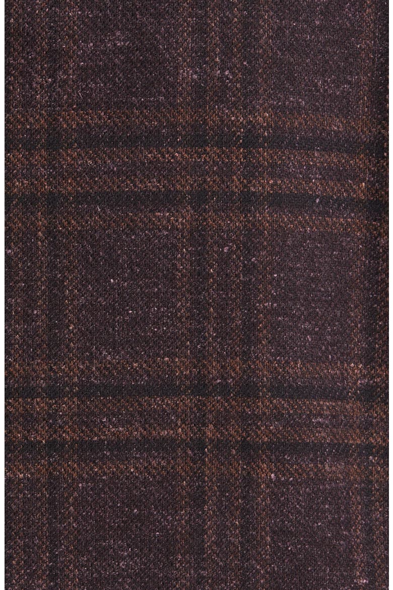 Midland Soft Constructed Plaid Wool Blend Sport Coat, Alternate, color, BROWN