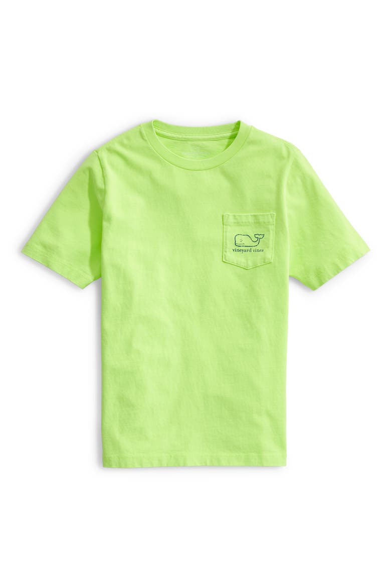 Kids' Neon Short Sleeve Pocket Graphic Tee, Main, color, LASER LEMON