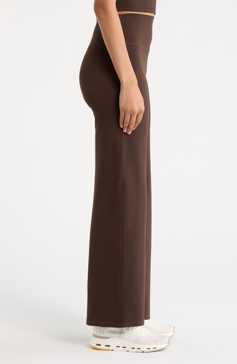 Zella Zen High Waist Straight Leg Pants, Alternate, color, Brown Mole
