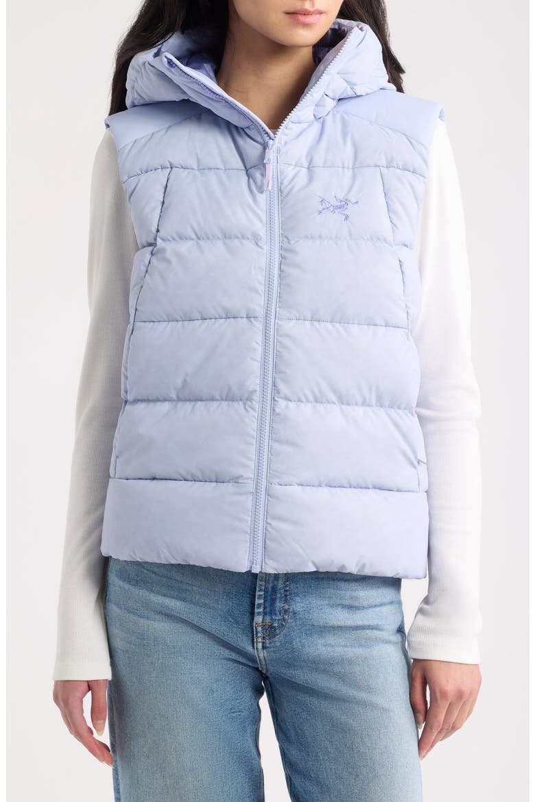 Thorium 750 Fill Power Down Hooded Vest, Alternate, color, KASUMI