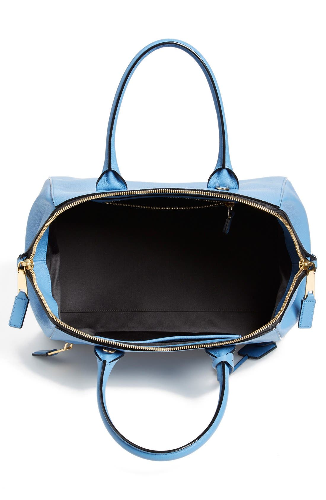 'Medium Incognito' Leather Satchel, Alternate, color, SKY