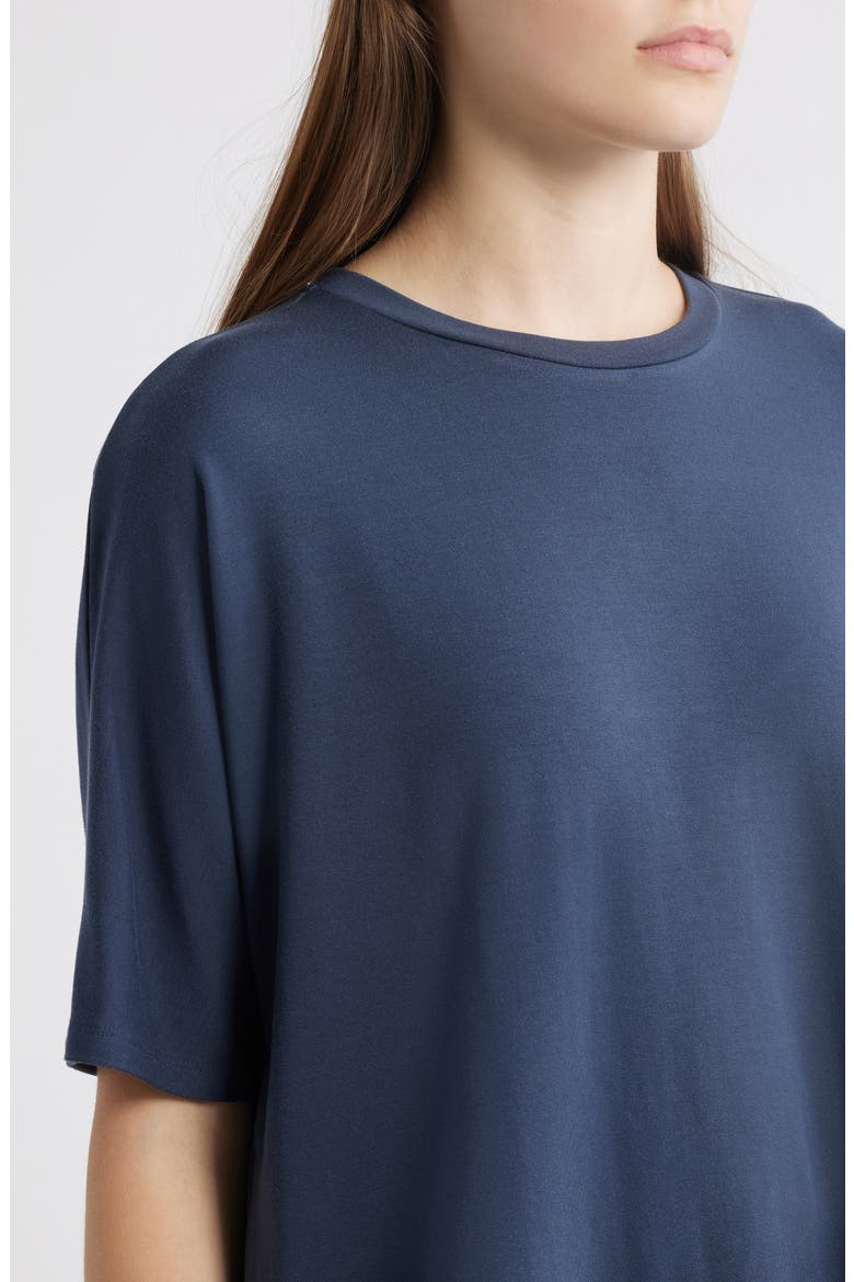 Boxy Crewneck T-Shirt, Alternate, color, OCEAN
