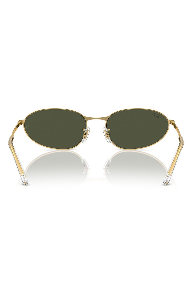 Ray-Ban 59mm Irregular Oval Sunglasses, Alternate, color, Gold Flash